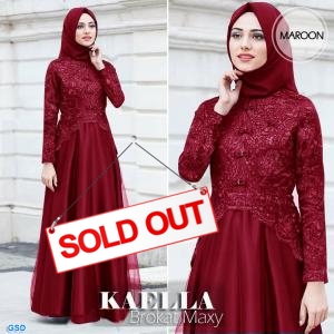 Maxi Kaella maroon