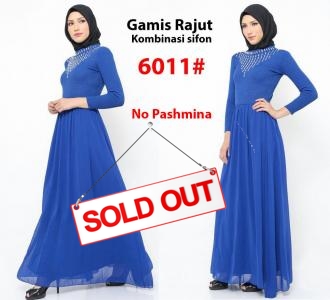 Gamis import 6011 blue