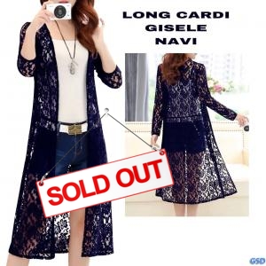 Long Cardi Gisele Navy