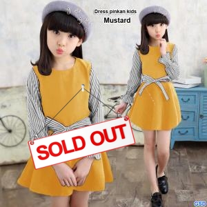 Dresss pinkan kids mustard