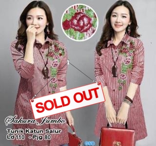 Tunik Salur Sakura Red