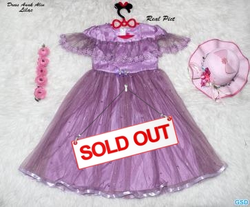 Dress Anak Alin Lilac