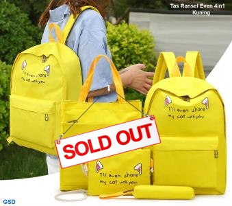 Tas Ransel even 4in1 kuning