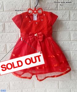 Dress kids wiwik red