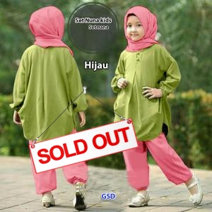 Set nuna kids hijau-set nana