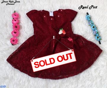 Dress Kids dina maroon