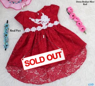 Dress Brukat Alice SML Red