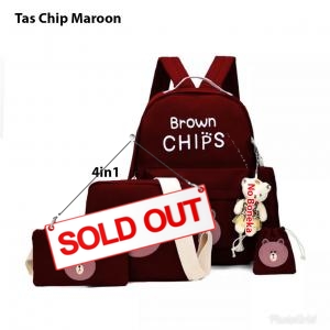 Tas chips 4in1 maroon