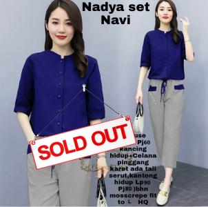 Nadya Set Navy