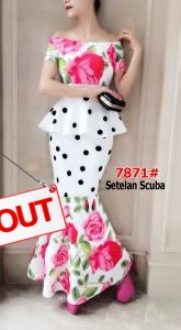 Setelan Import 7871 putih