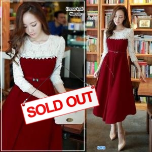 Dress Kori Maroon