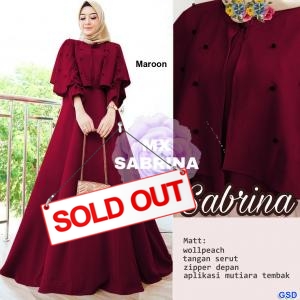 Maxi Sabrina Mutiara maroon