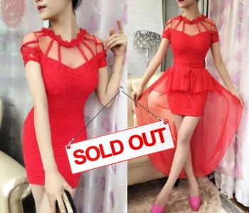 Mini dress import 88269 red