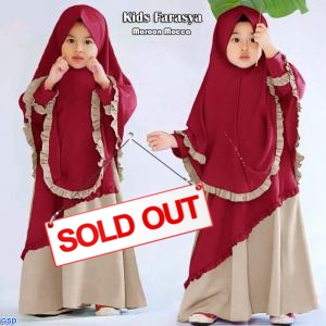 Kids Farasya maroon mocca