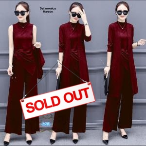 Set monica maroon