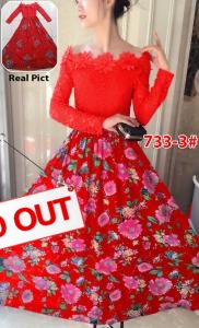 Longdress import 733-3 red