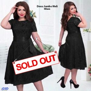 Dress Jumbo Meli hitam