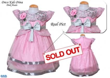 Dress Kids Prina pink muda