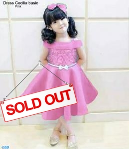 Dress Cecilia basic pink