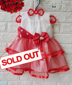 Dress kids nesha red