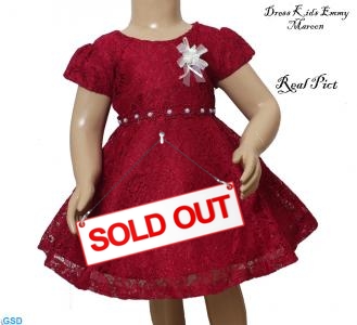 Dress Kids emmy maroon