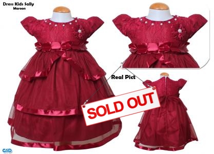 Dress Kids sally maroon