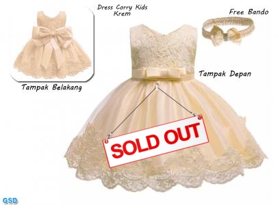 Dress Corry Kids Krem