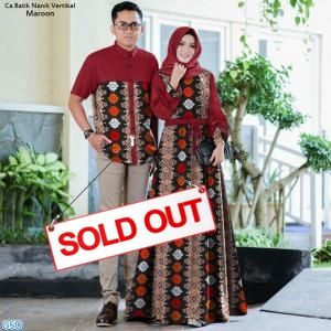 Cp Batik Nanik Vertikal Maroon