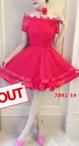 Dress import 7892-1 red