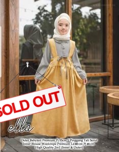 Gamis Ella kids kuning