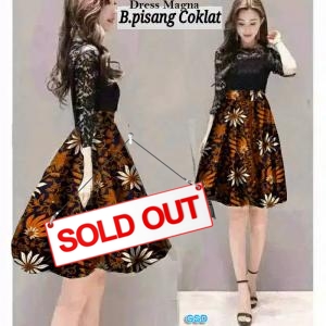 Magna dress B.pisang coklat