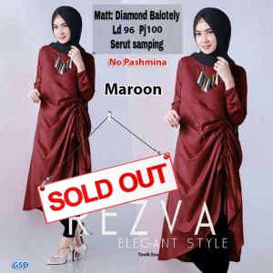 Rezva tunik maroon-tunik eva