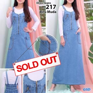 Dress jeans 217 biru muda