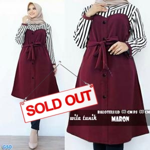 Tunik Wila maroon