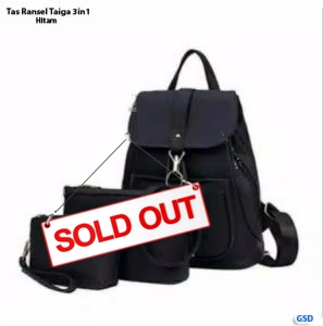 Tas Ransel Taiga 3in1 hitam