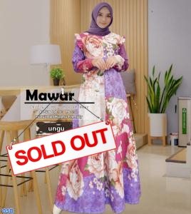 Gamis mawar ungu