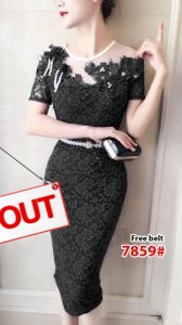 Dress import 7859 hitam