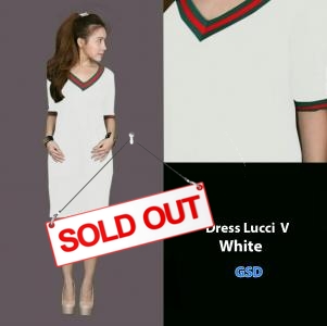 Dress gucci V white